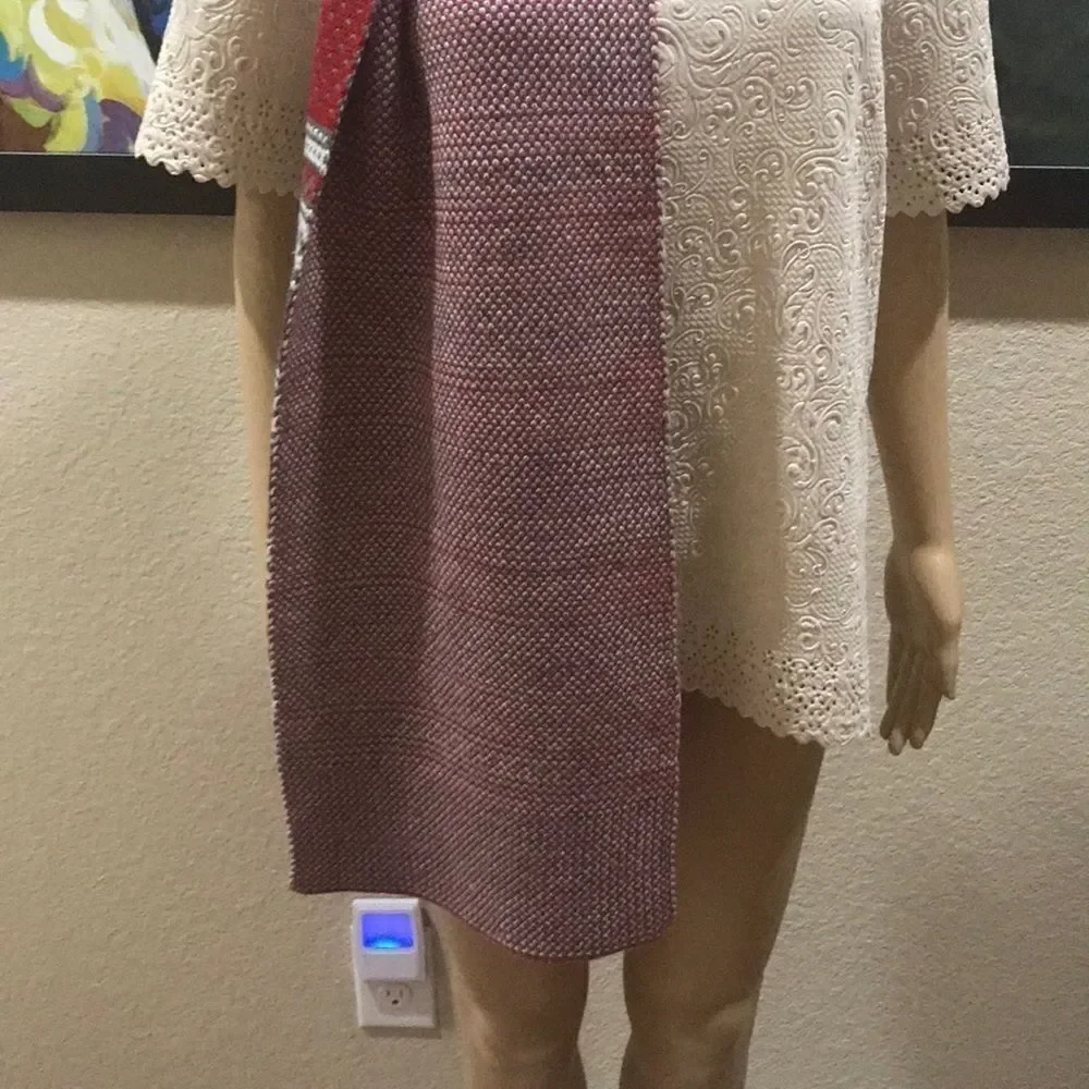 ‎Banana Republic Red Gray Scarf